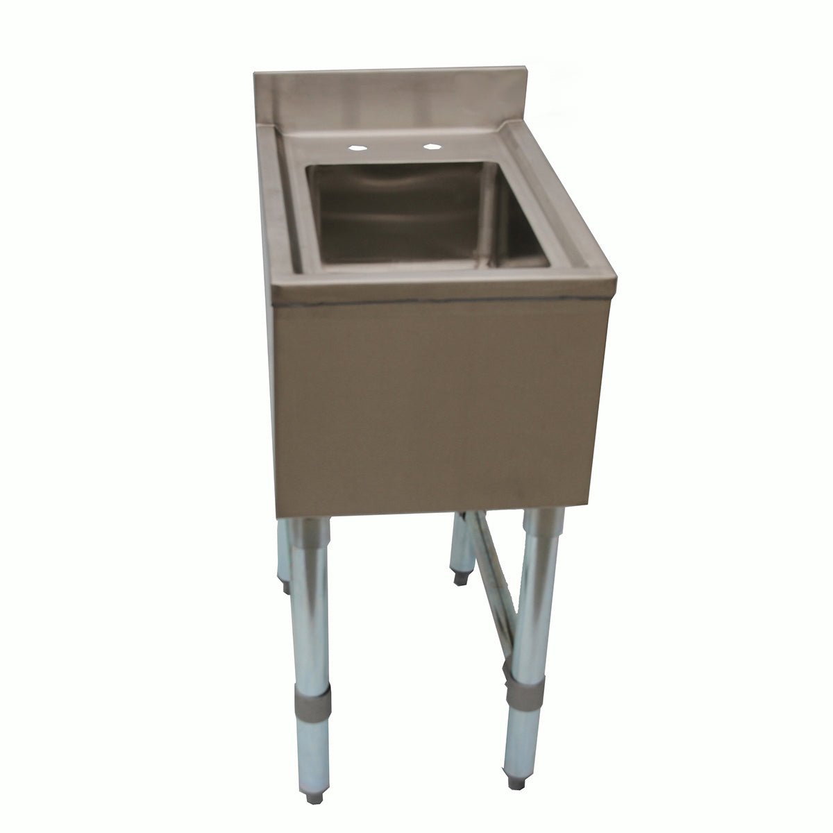 NBR Equipment UD-1-1014-1421V Slim-Line Underbar Dump Sink, 1 Compartment without Drainboard