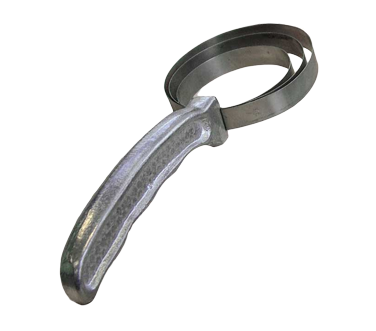 Omcan 10461 Round Bone Dust Scraper - Stainless Steel Meat Scraper Kitchen Hand Tool