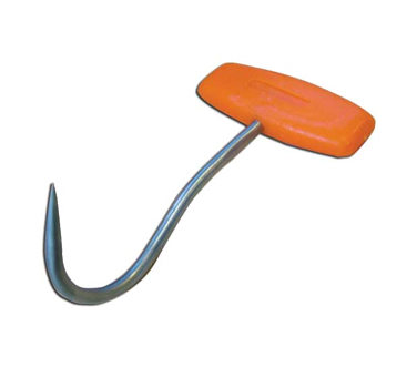 Omcan 10467 Boning Hook - 5" T-Shaped Fillet Knife for Precise Meat Trimming, Cutlery