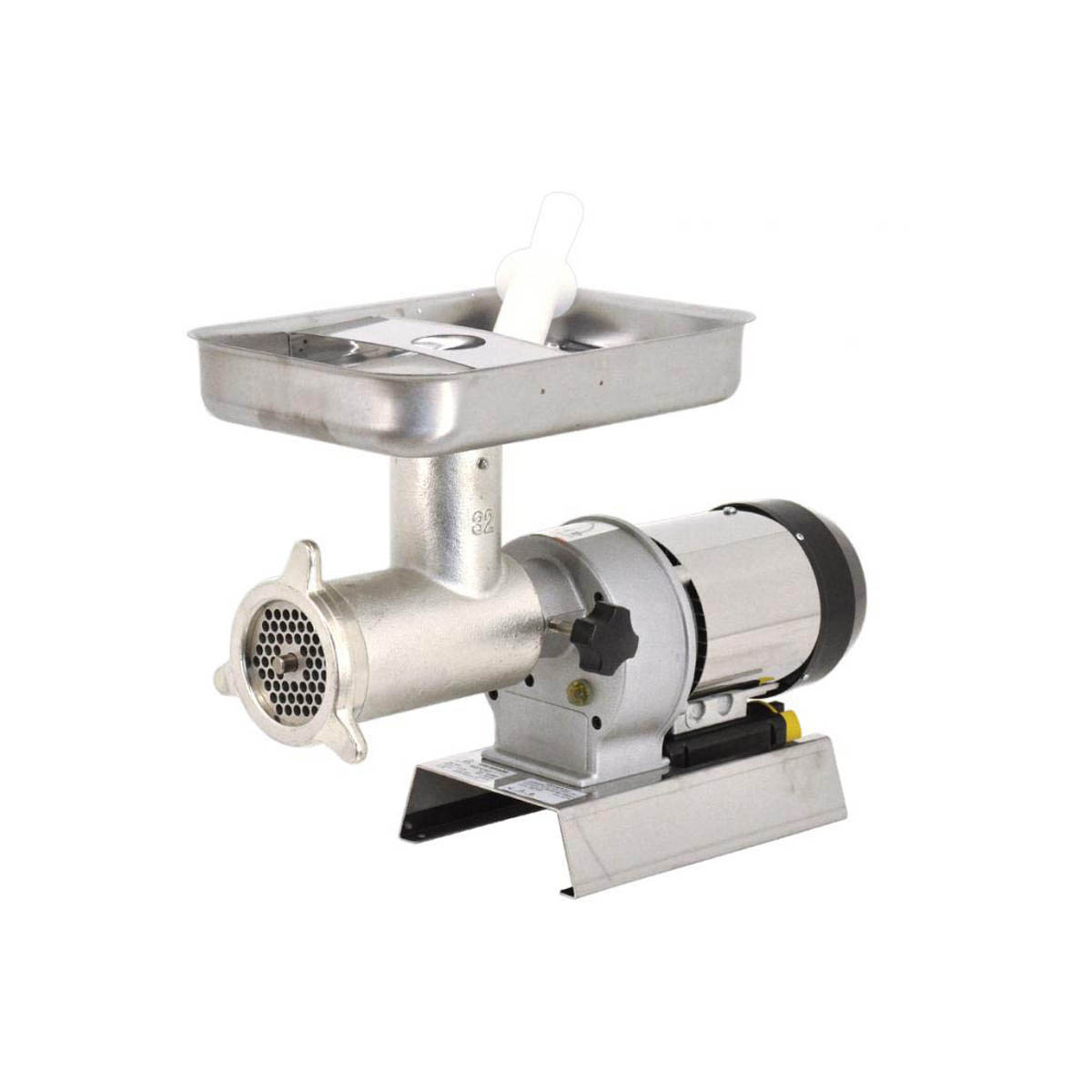 Omcan 11013 Countertop Electric Meat Grinder, 1.5 HP, 1100W, 110V, 110 RPM, #32 Hub, 3/16" Plate, Bench Model