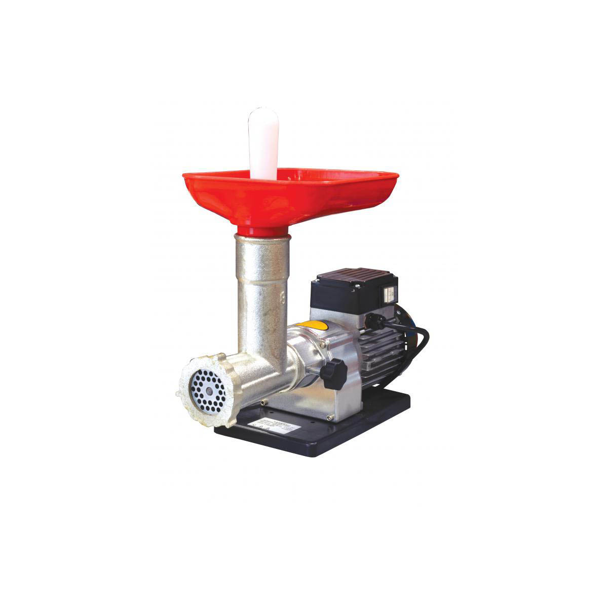 Omcan 11029 Countertop Electric Meat Grinder, #8 Hub, 0.45 HP, 370W, 150 RPM, Aluminum, 3/16" Plate, Made in Italy