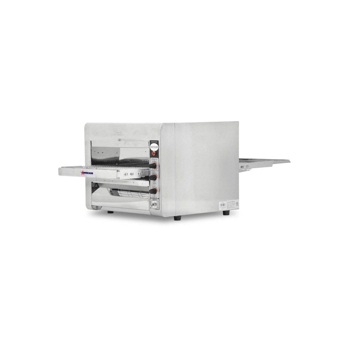 Omcan 11387 Single Deck Countertop Electric Conveyor Oven, 240V | 18.5" Wide