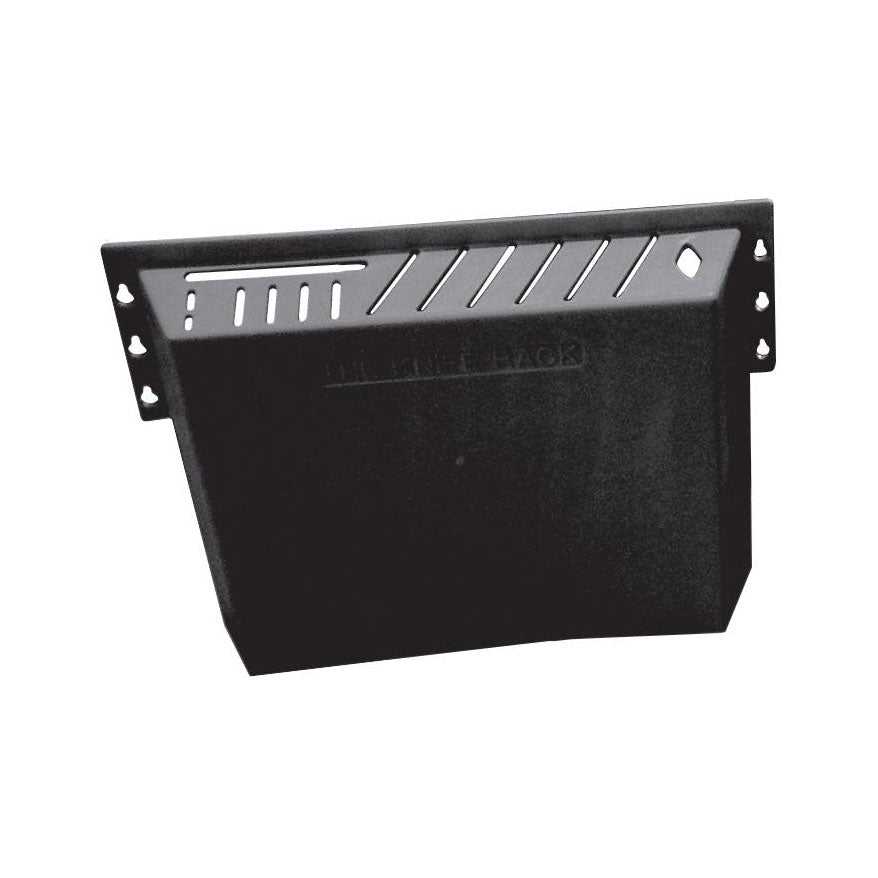Omcan 11540 Knife Rack - Holds 12 Knives, 1 Cleaver & 1 Steel, Black Plastic, 14 Slots | 12.5" Wide
