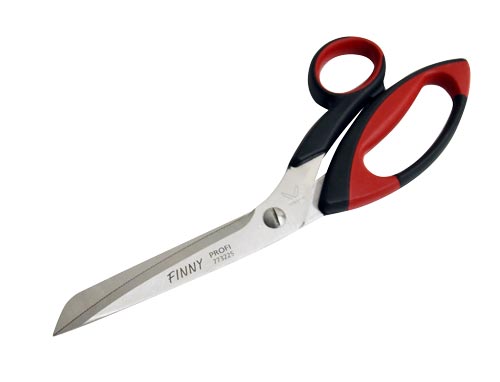 Omcan 12901 Kitchen Shears - Red Handle, Stainless Steel Blades, 10" Cutting Length, Design