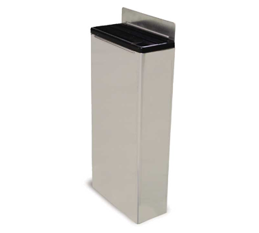 Omcan 12902 Extra Small 4-Slot Knife Rack With Black Plastic Insert, Stainless Steel, Storage | 6" Wide