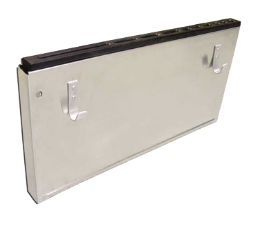 Omcan 12905 Knife Rack with Black Plastic Insert, Stainless Steel, 10 Slots | 23.25" Wide