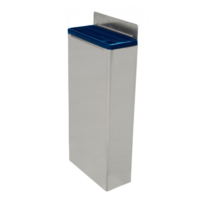Omcan 12914 Knife Rack, Holds 3 Knives + 1 Sharpening Steel, Blue Insert, Stainless Steel, 4 Slots | 0" Wide