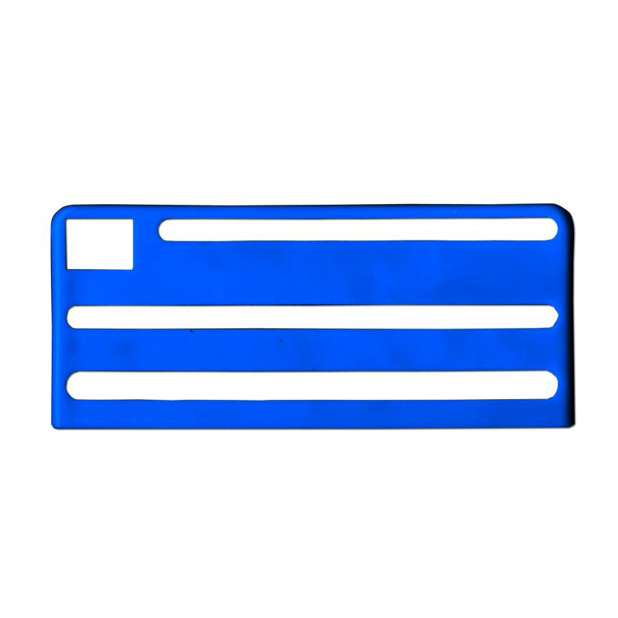 Omcan 12915 Kitchen Knife Rack Insert - Blue Insert for Omcan Knife Holder, UV-Resistant | 0" Wide