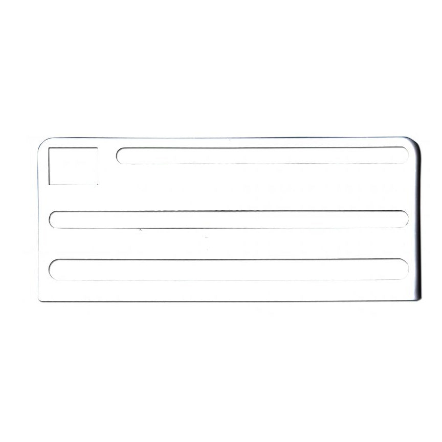 Omcan 12923 White Insert for Kitchen Knife Rack, Durable White, Fits 12-Slot Rack | 0" Wide