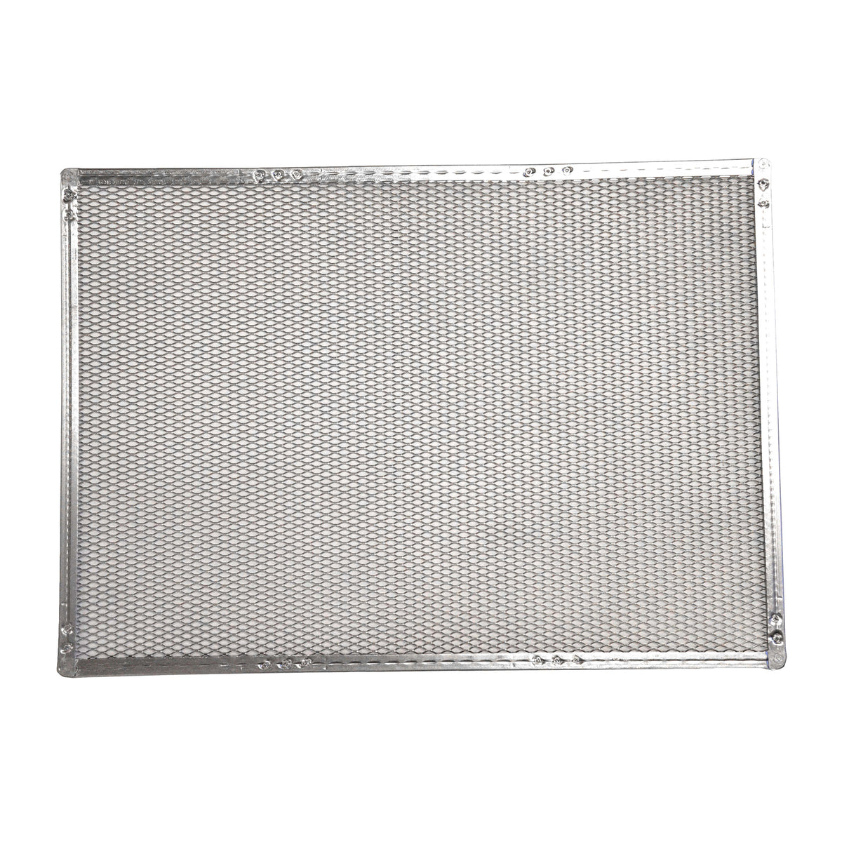 Omcan 13459 Pizza Screen - 15" x 21" Rectangular Crimped Aluminum, 21" Size, Baking Tool