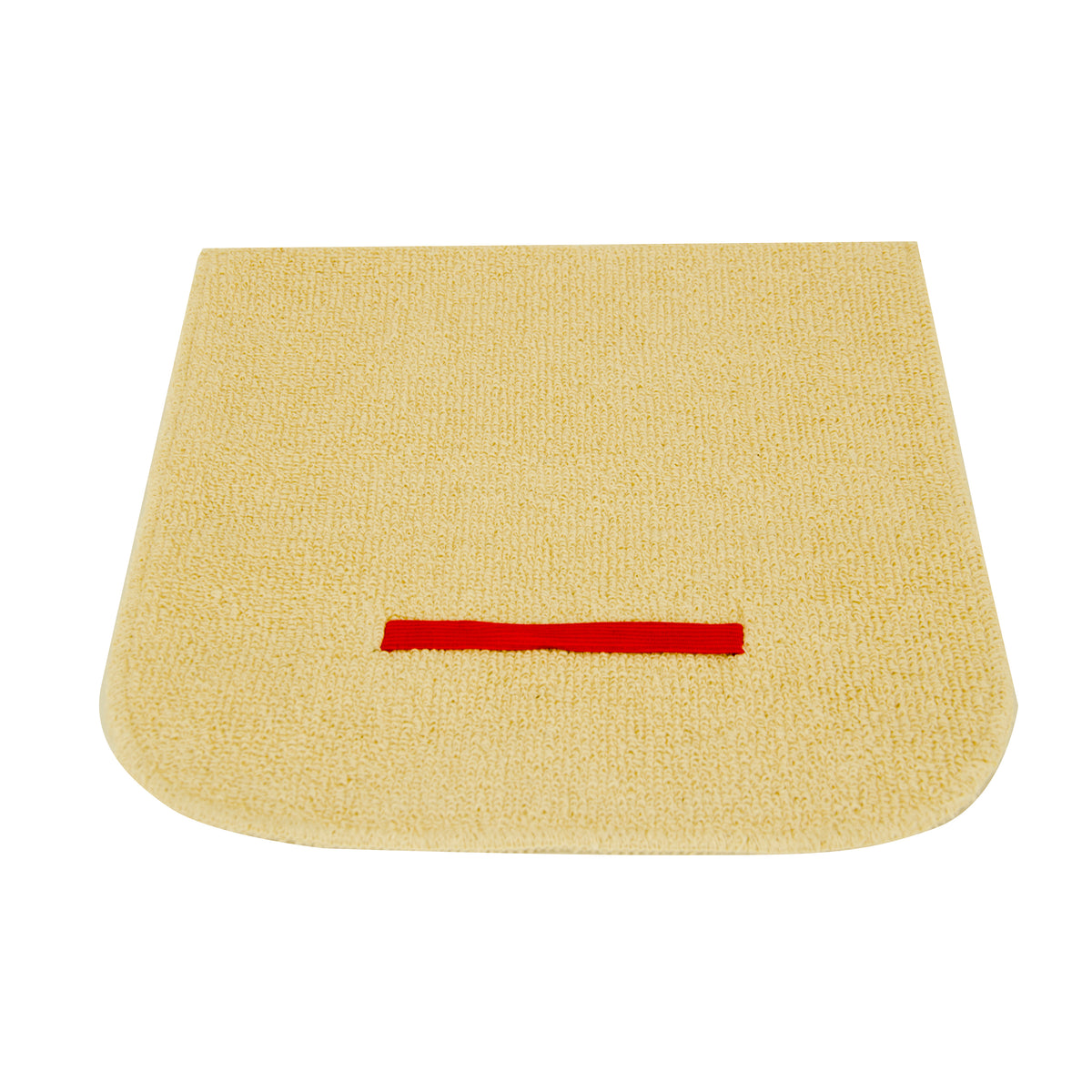 Omcan 13538 Baker’s Oven Pad - Beige Rectangular 10-3/4" x 10-3/4" Terry Cloth Skull Design