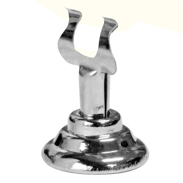 Omcan 13711 Stainless Steel Menu Clip Holder, 3" Height, 1-4" Width, Threaded Base