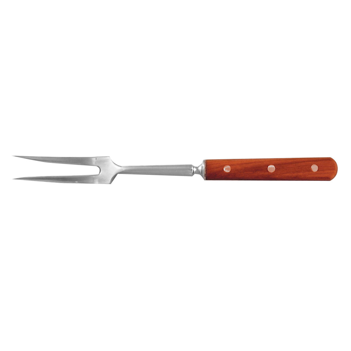 Omcan 14145 Fork - 12-1/2" Wood Handle, Stainless Steel Blade, 12" Length, Carving Fork