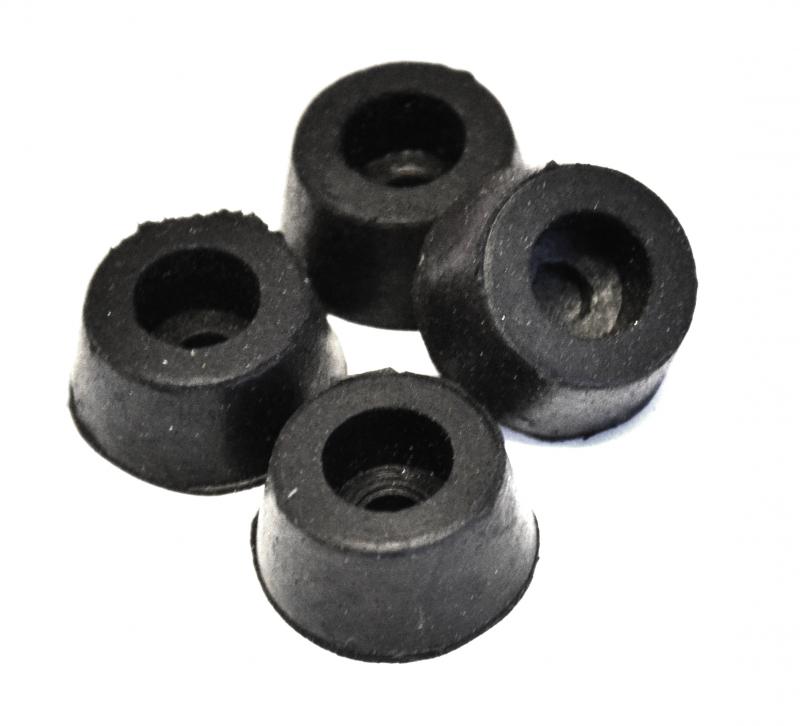 Omcan 14793 Rubber Feet for #11400 Cheese Cutter, Slip-Resistant Grip, Food-Safe Rubber