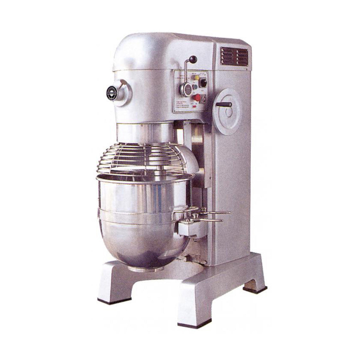 Omcan 19999 Floor Model 60 qt Planetary Mixer with Guard and Timer, #12 HUB, 4-Speed | 40.4" Wide