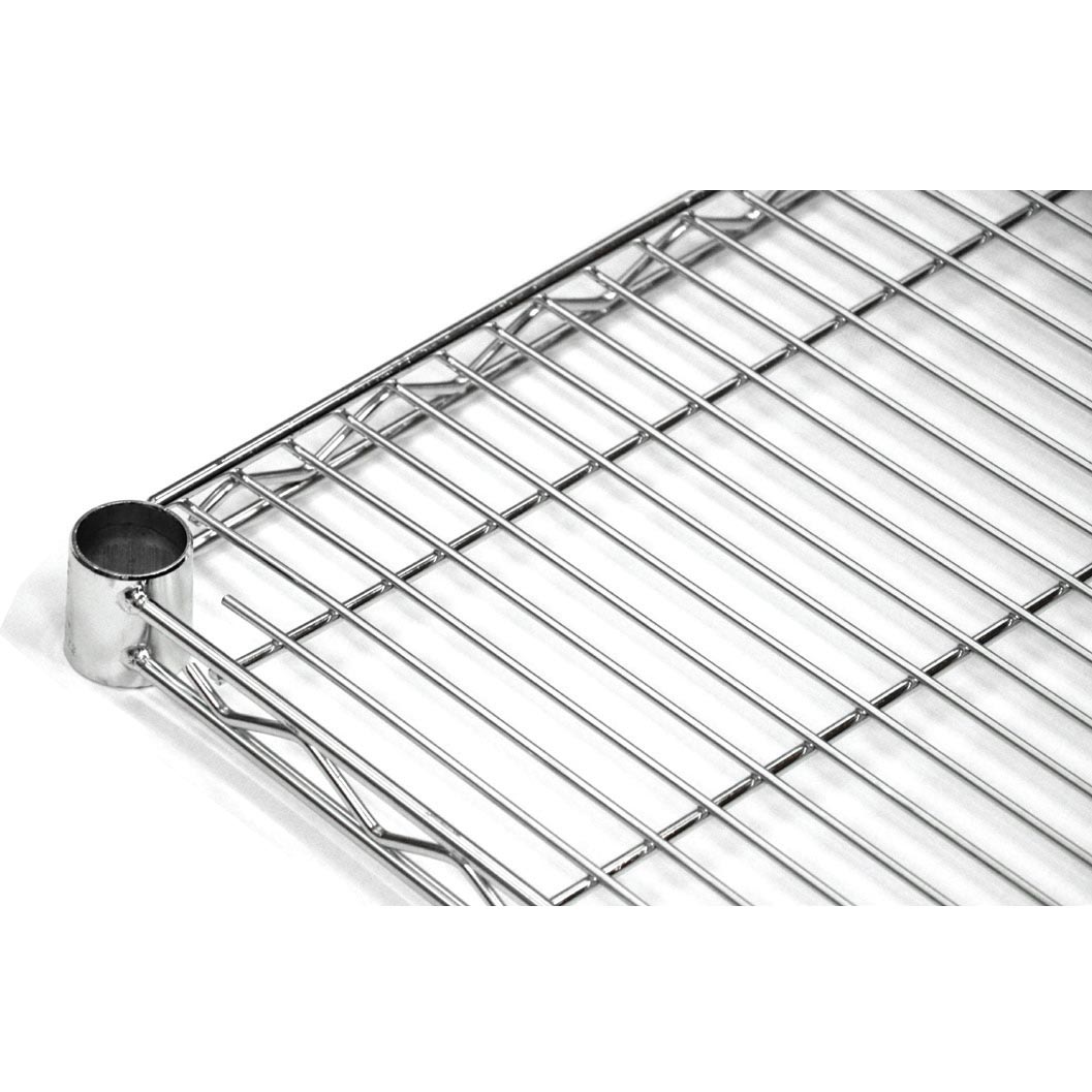 Omcan 20098 Wire Shelving Unit, 24" W x 14" D, Chrome Finish, NSF Certified, Restaurant Storage