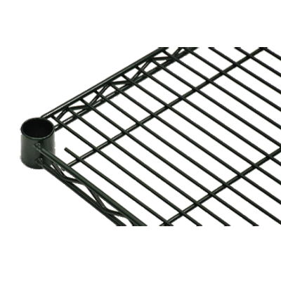 Omcan 20131 48"W x 14"D Green Epoxy Coated Wire Shelf, NSF Certified, 1-Tier, 200 lbs Capacity