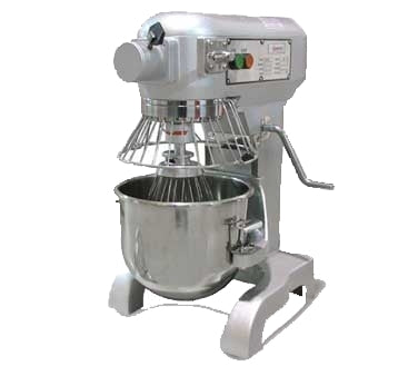 Omcan 20467 Countertop 10 qt Planetary Mixer with Guard, #12 HUB, 3-Speed, 0,67 hp | 15.5" Wide