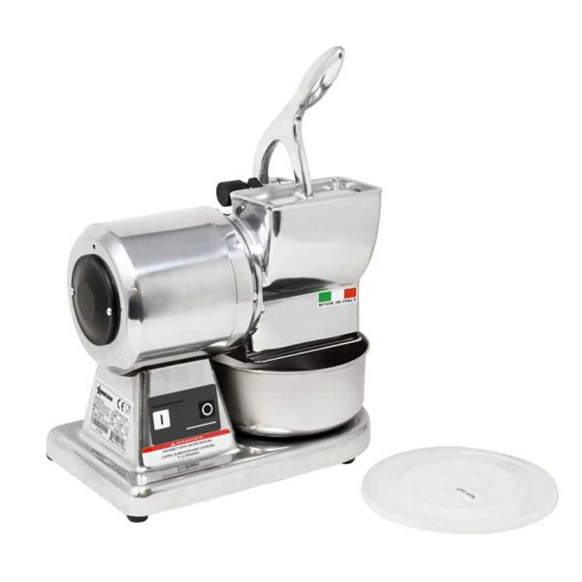 Omcan 21719 (Gr-It-0373-M) Cheese Grater, Countertop, Electric, Manual Feed | 12" Wide