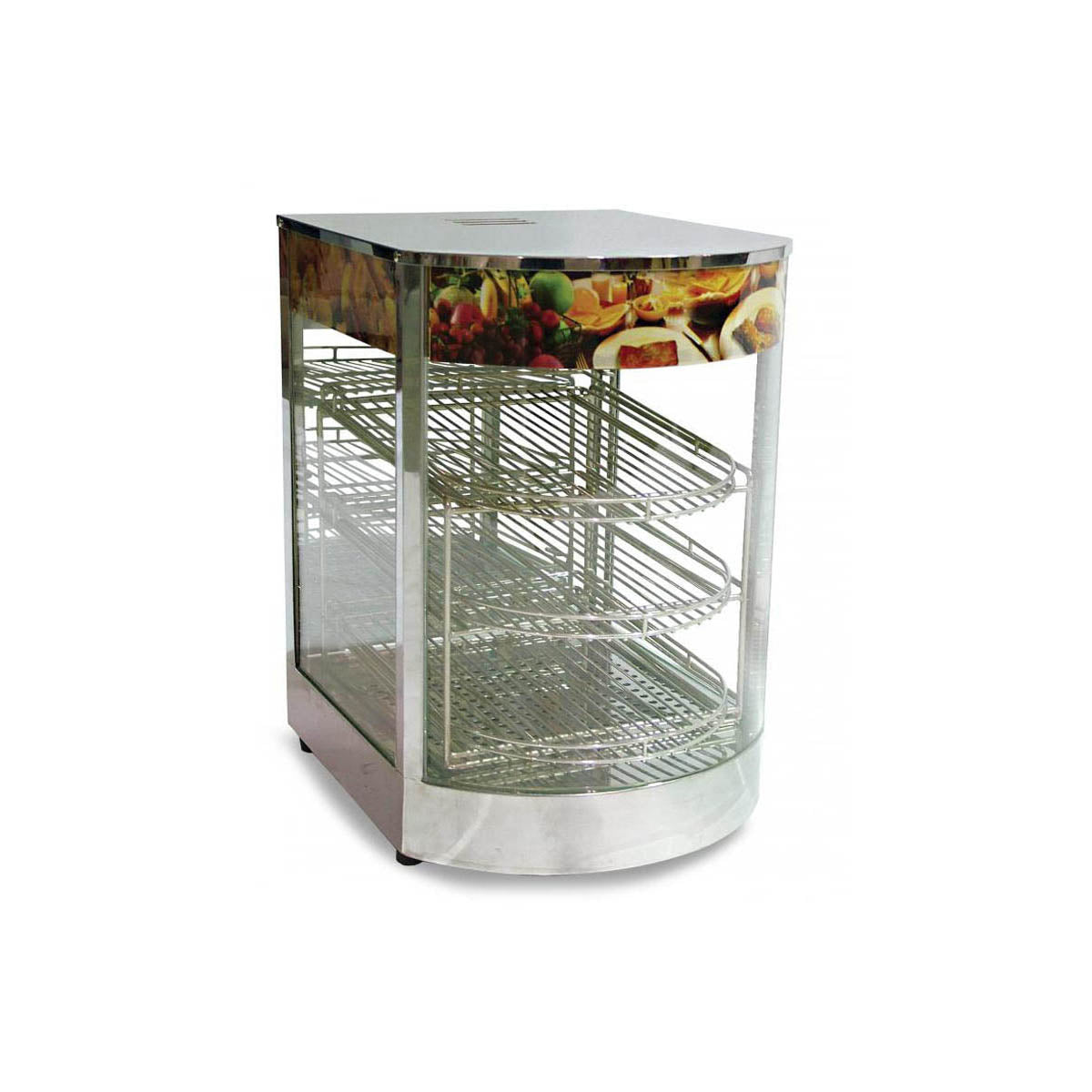 Omcan 21829 13" Countertop Hot Food Display Case
