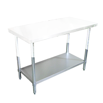 Omcan 22094 Undershelf Work Table | galvanized