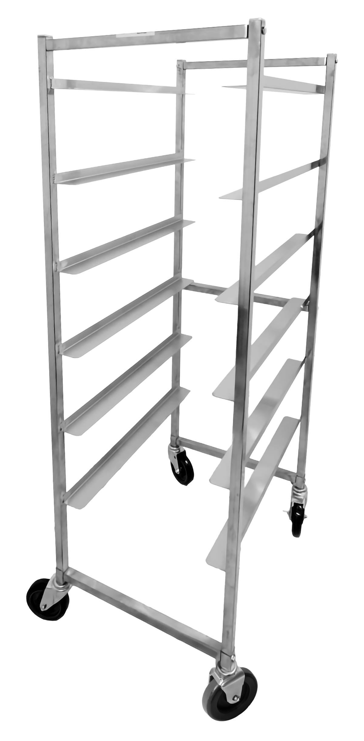 Omcan 27056 Stainless Steel Mobile Full Size Universal Pan Rack w/ (6) 18" x 26" Pan Capacity