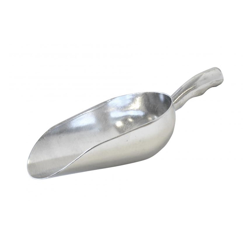 Omcan 27680 Ice Scoop - 12 Oz, Round Bottom, Solid Aluminum Construction | 9 - 12 oz