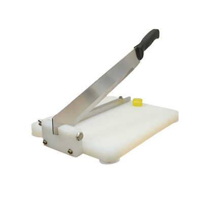 Omcan 27863 Lobster Cutter, Stainless Steel Blade, Polypropylene Board, Suction Feet, Guide, Blade Stopper | 10" Wide
