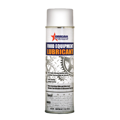 Omcan 31212 Food Machine Lubricant - Food-Grade Silicone Spray, 8 oz Bottle, NSF Certified | 0" Wide