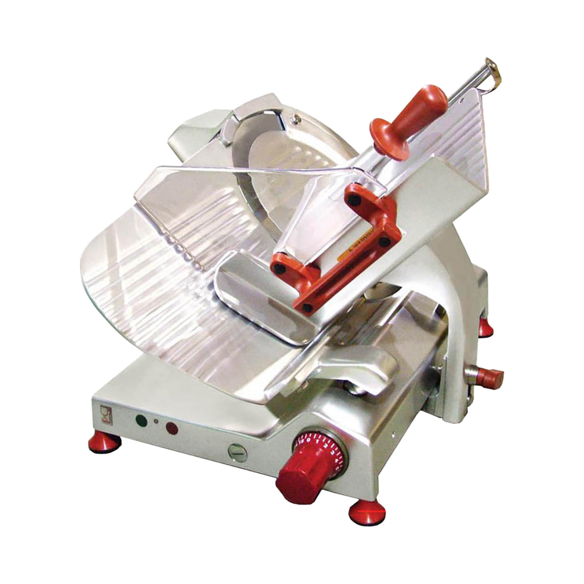Omcan 31438 Meat Slicer - 13" Aluminum Blade, Gear-Driven, Manual Feed, 0-0.55" Thickness, 1/2 HP, 120V