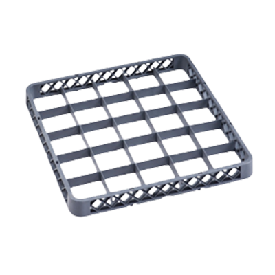 Omcan 33873 Cup Extender, 5-Row 19-3/4"W x 19-3/4"D x 2"H Gray Commercial Dishwasher Rack