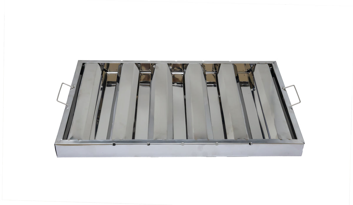 Omcan 34836 Stainless Steel Range Hood Filter, 16" H x 25" W x 2" Thick, Heavy-Duty Construction