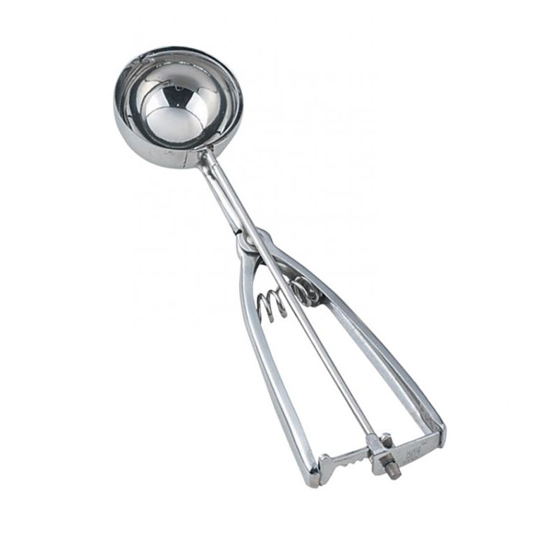 Omcan 34852 Ice Cream Scoop Disher, 2.75 Oz, 2-1/4" Diameter, Steel Squeeze Handle, Solid Metal | 2 - 3 oz