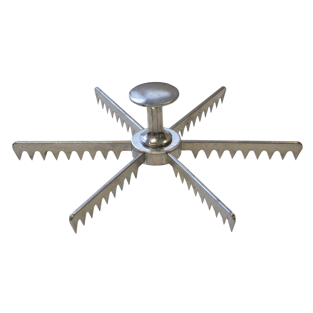 Omcan 34861 Pie Marker, 9" Diameter, 6-Slice Skull Design, Metal Construction