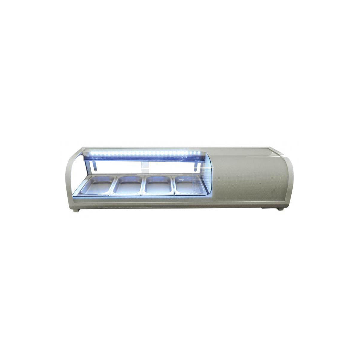 Omcan 39553 46" Countertop Refrigerated Sushi Display Case, Stainless