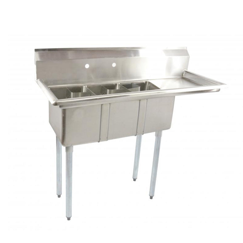 Omcan 39763 Three Compartment Sink | 48.63" Wide