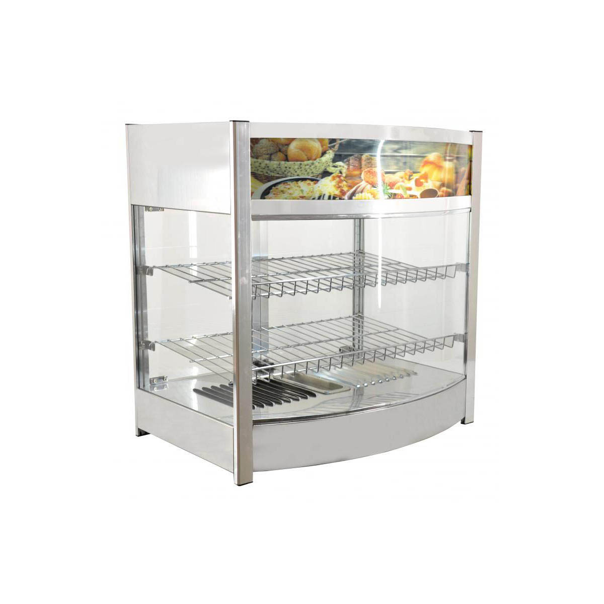 Omcan 40002 25" Countertop Heated Deli Display Case