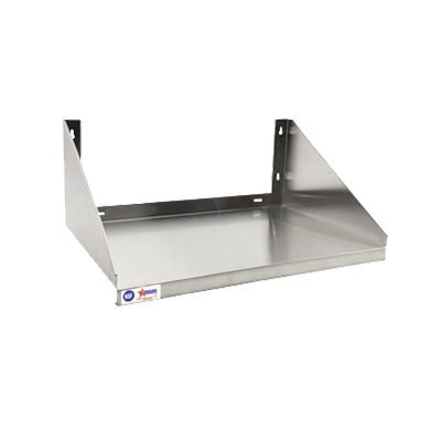 Omcan 40212 Microwave Shelf, Wall Mount, 24"W x 20"D x 14"H, 18/304 Stainless Steel