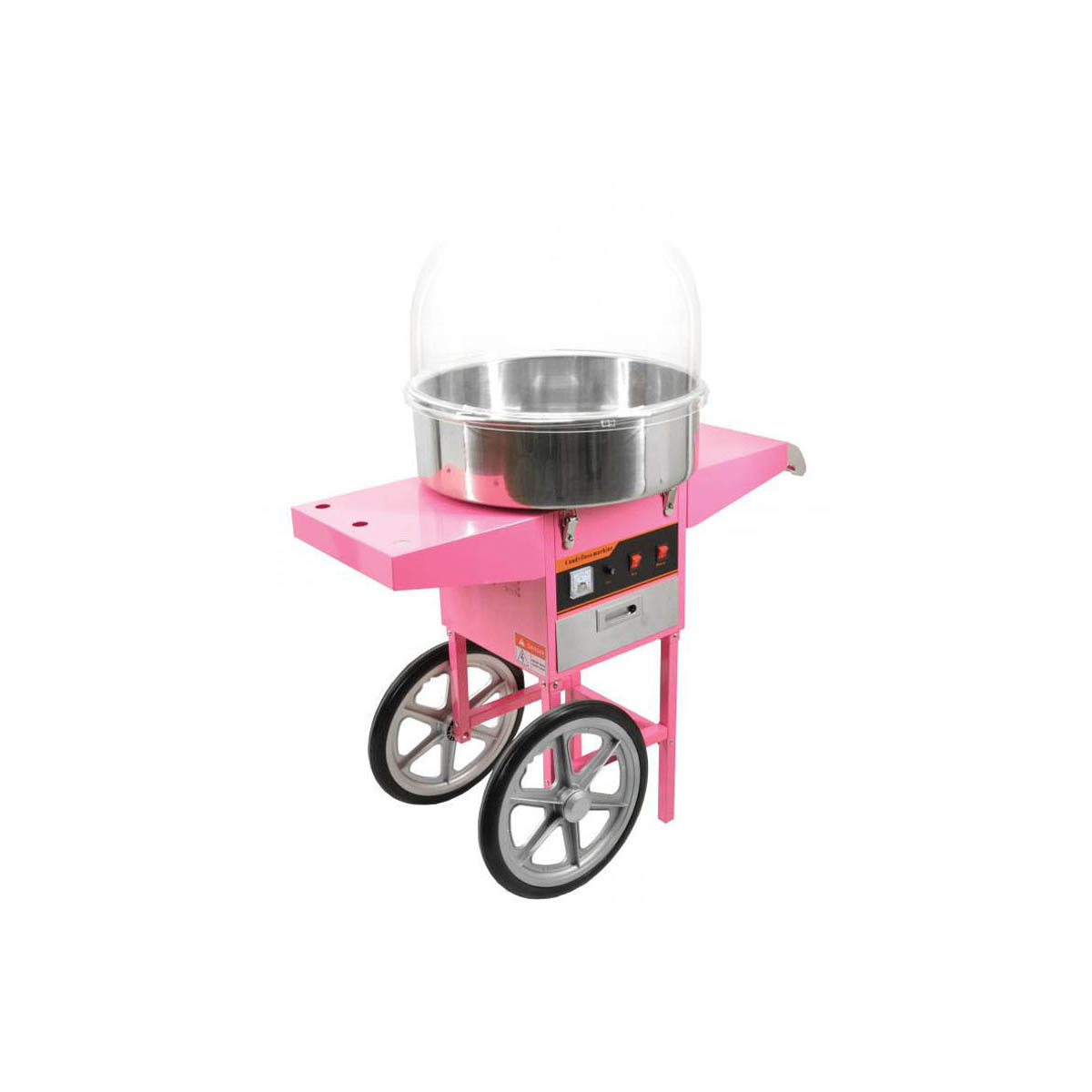 Omcan 40383 (Cf-Cn-0520-T) Cotton Candy Machine with Trolley | 20.47" Wide