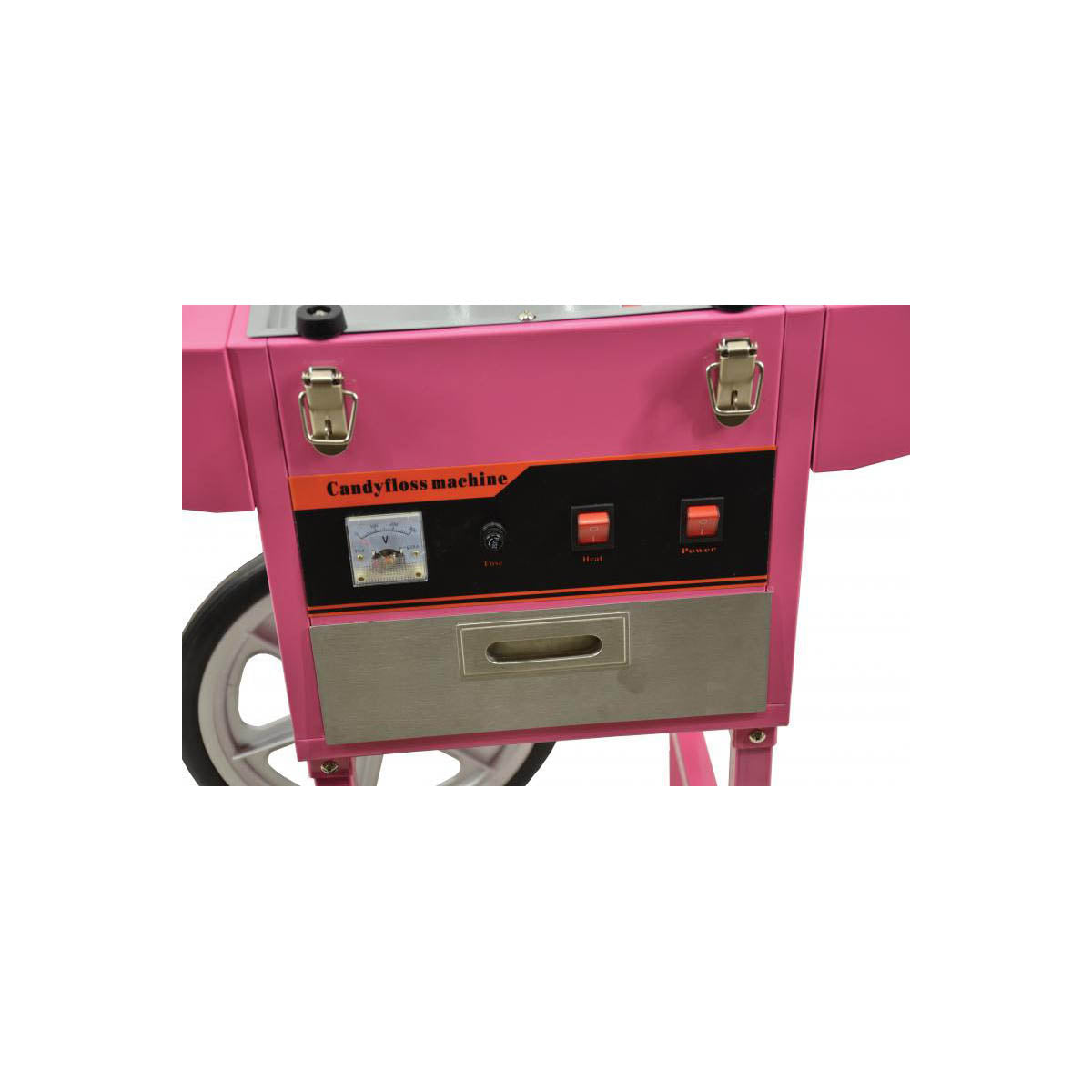 Omcan 40383 (Cf-Cn-0520-T) Cotton Candy Machine with Trolley | 20.47" Wide