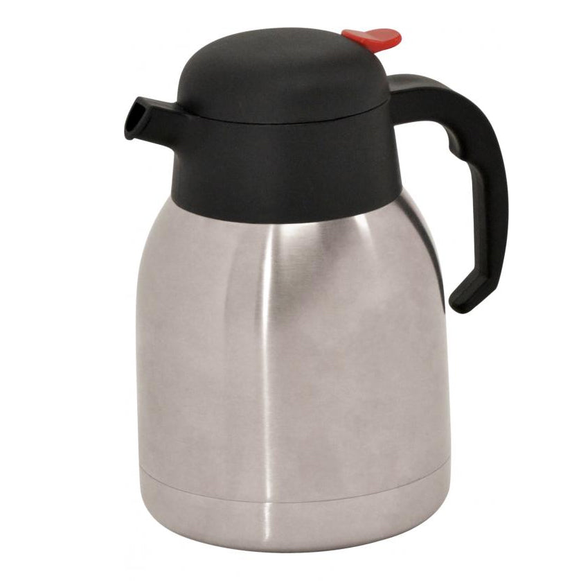 Omcan 40563 Thermal Carafe Beverage Server, 1.2 L (33.8-50 oz) Double-Wall Stainless Steel | 33.8 - 50.0 oz (1.0 - 1.49 liters)