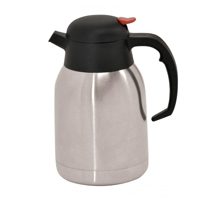 Omcan 40564 Thermal Carafe Server, 1.5-Liter (50.7-66 oz) Double-Wall Stainless Steel | 50.7 - 66.0 oz (1.5 - 1.95 liters)