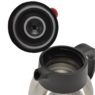 Omcan 40566 Lid For Thermal Carafes, Black Plastic Snap-Fit Seal, Fits 8-Qt Carafe