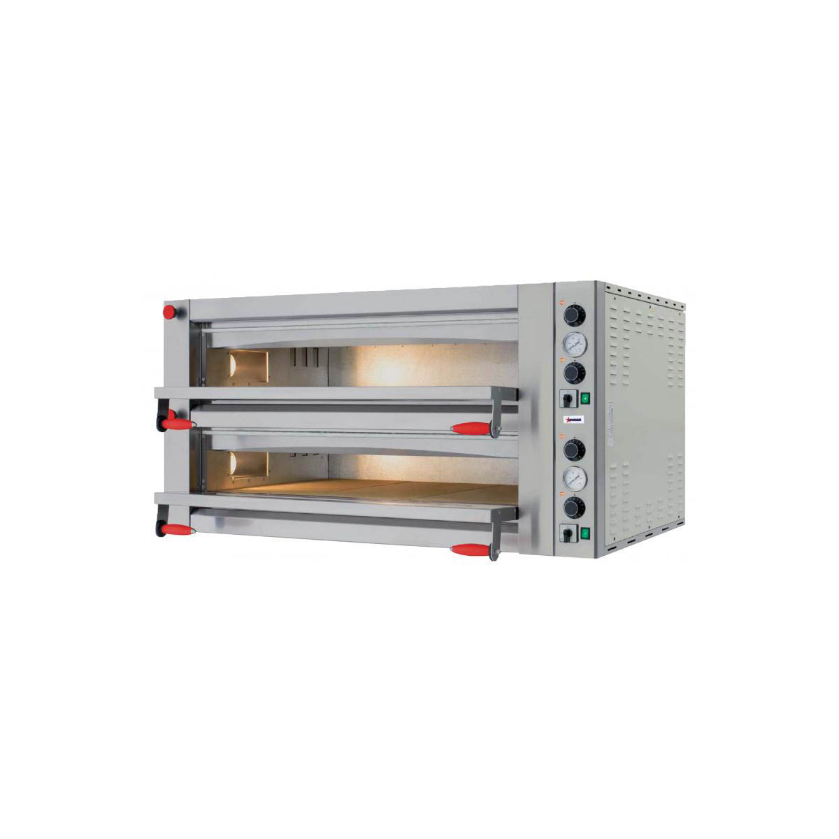 Omcan 40641 Electric Deck-Type Pizza Bake Oven | 56.7" Wide