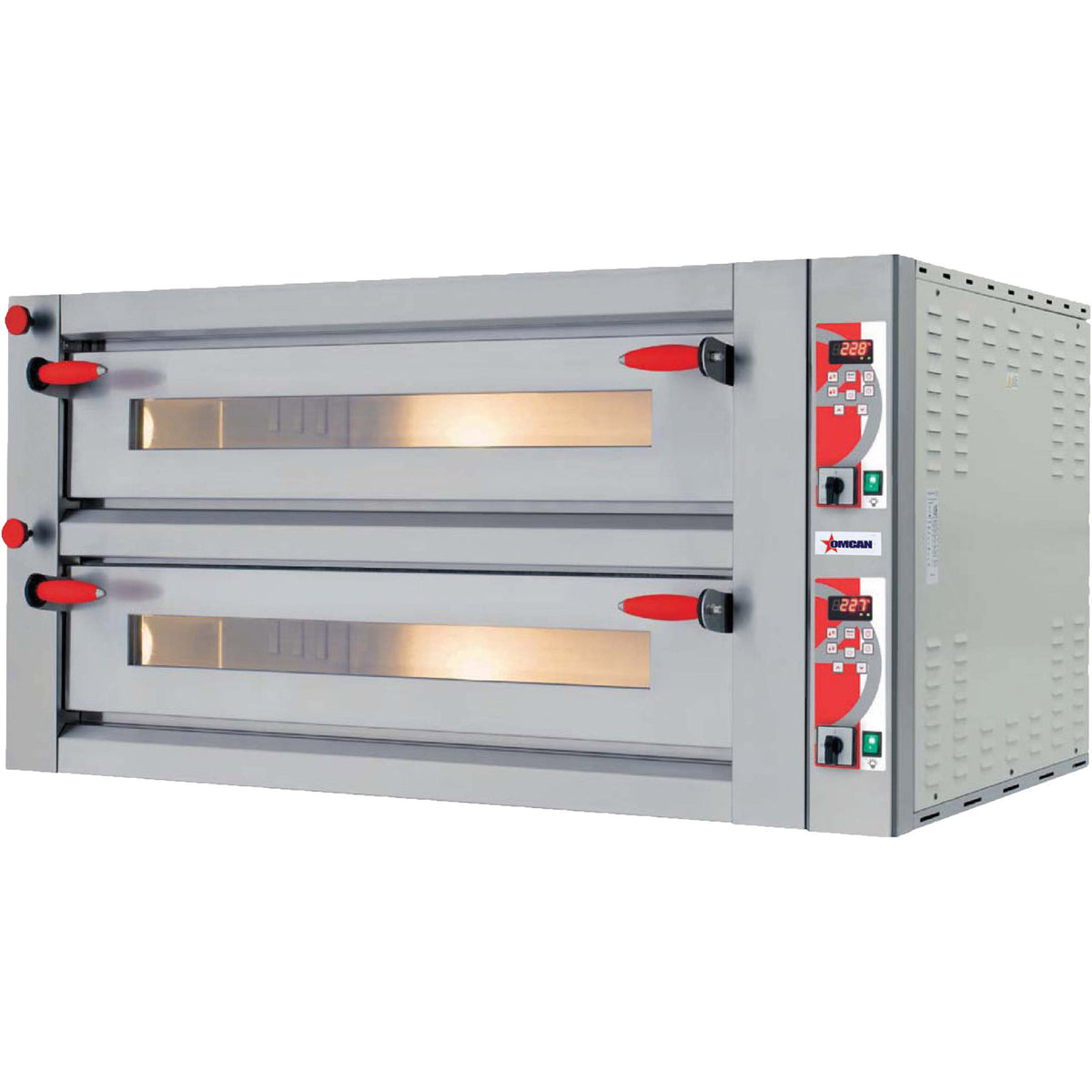Omcan 40643 Electric Deck-Type Pizza Bake Oven | 56.7" Wide