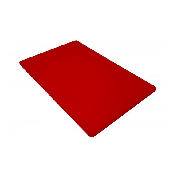 Omcan 41200 Cutting Board, 12" x 18" x 1/2" Red Plastic, Dishwasher Safe, USDA/FDA/NSF