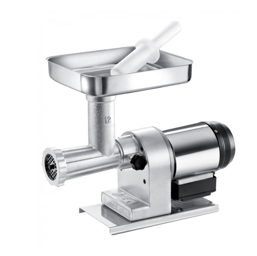Omcan 41419 Countertop Electric Meat Grinder, #12 Hub, 0.6 HP, 440W, 100 RPM, 5mm Plate, Aluminum Body, 110V 60Hz | 9.49" Wide