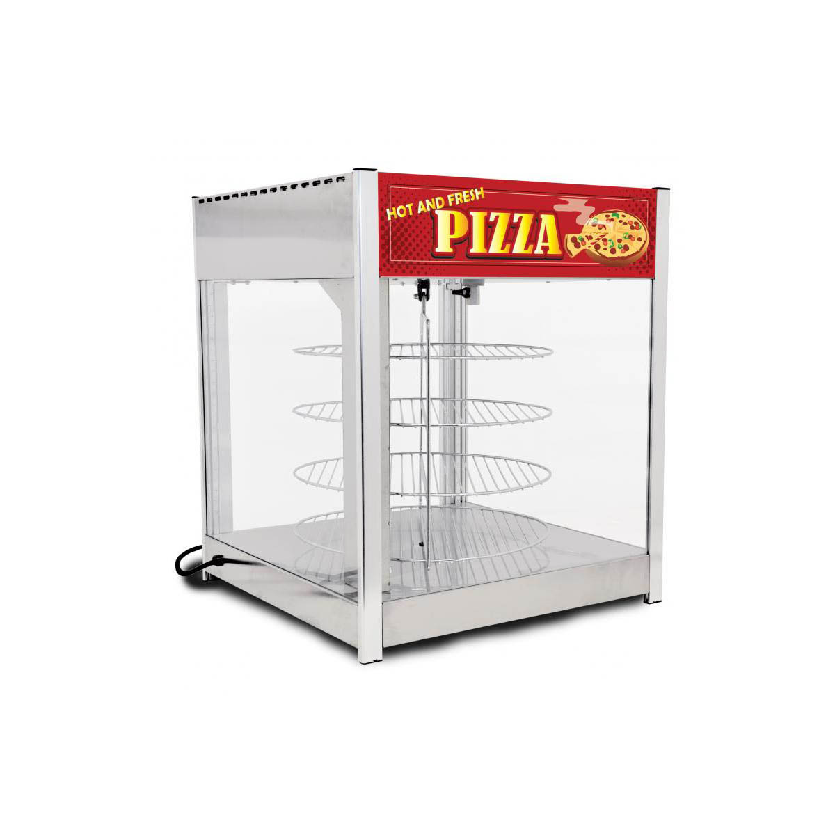 Omcan 41468 (DW-CN-0457-SS) 24" Pizza Display Warmer, Self-Service - 110 V, 1500 W