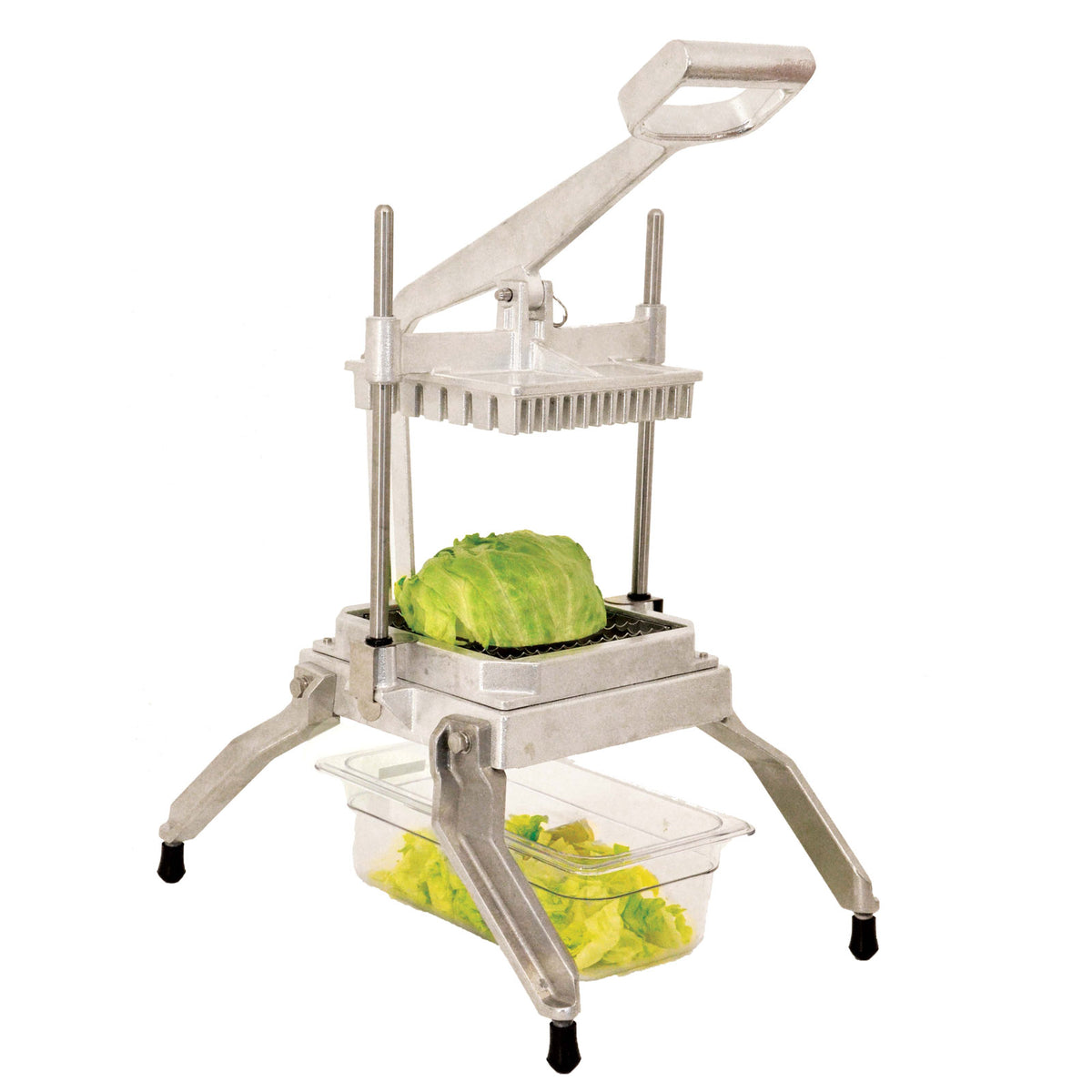 Omcan 41866 Commercial Lettuce Cutter - Countertop 1" x 1" Square Cut, 1" Thickness, Non-Skid Feet
