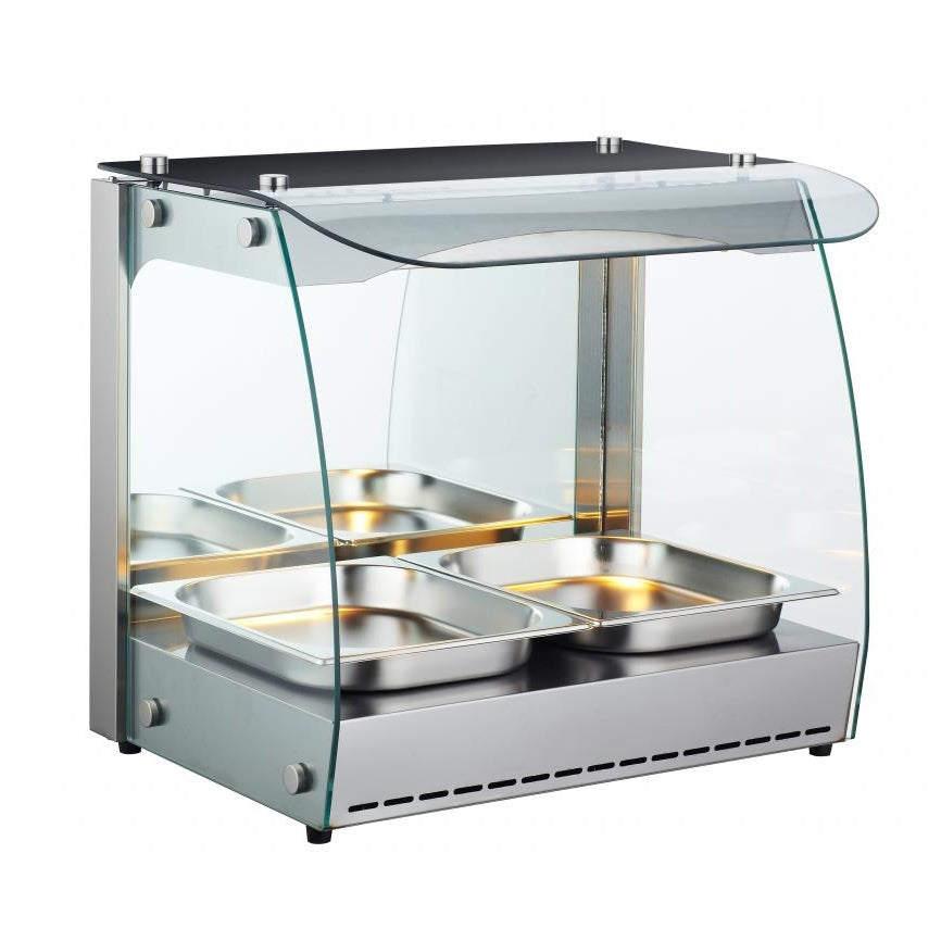 Omcan 43120 22" Countertop Hot Food Display Case